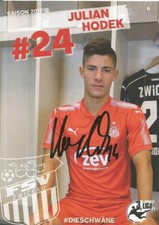 Julian Hodek / FSV Zwickau / Saison 2017-2018 / Autogrammkarte