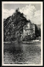 Ansichtskarte Znaim a. d. Thaya, Eliasfelsen mit Haus 1940 