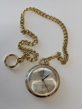 Preziosa 17 Rubis Taschenuhr, Shockproof. plaque Vergoldet (4cm)