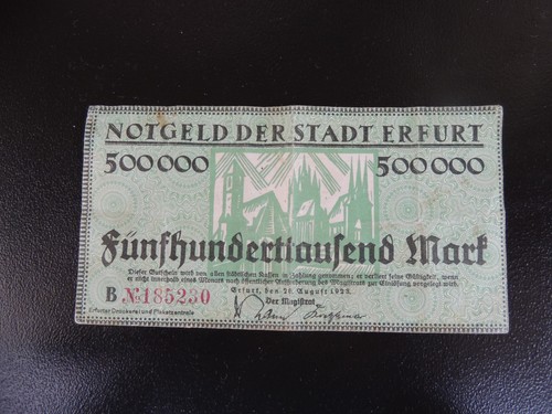 Notgeld der stadt erfurt - notgeld,