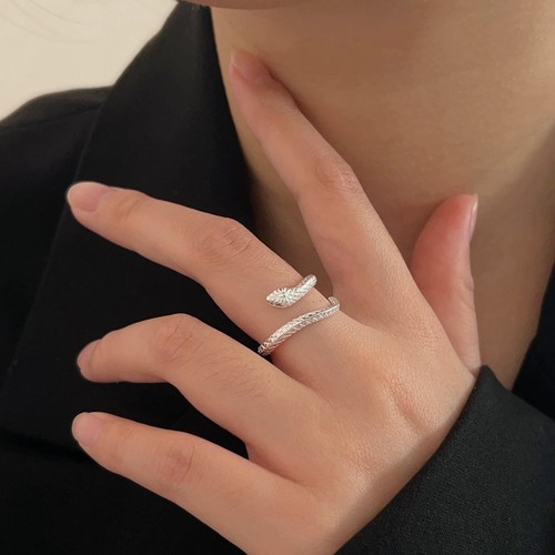 Damen ring schlange grüner - damen,