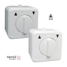 Markisen Schalter Aufputz wassergeschützt f. Außen Rollo Jalousie Rolladen Motor