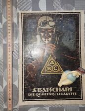 1921 ORIG. REKLAME ABC A BATSCHARI CIGARETTE GOERZ BERLIN FRIEDENAU SCHEINWERFER