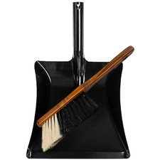 Kehrgarnitur Metall schwarz