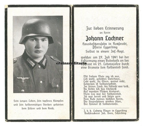 Orig sterbebild 262 - 262.id, soldat
