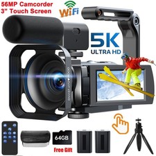 Videokamera 5K Camcorder WiFi HD 56MP IR Nachtsicht Vlogging Kamera für YouTube~