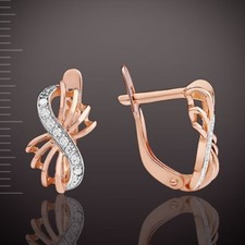 Elegant earrings with cubic