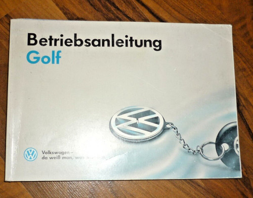 Betriebsanleitung golf vw - ,
