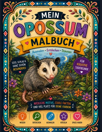 Mein opossum malbuch - mein,