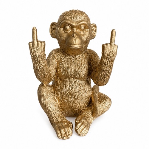 Goldene affen figur - goldene,