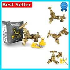 1/2" BSP Messing Wasserhahn mit wasserdichter Dichtung und matter Oberfläche für Gartenästhetik