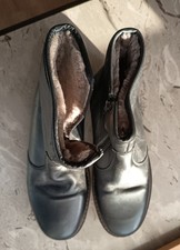 Josef Seibel Stiefel Stiefeletten Leder Schwarz Gr 41 Lammfell Herren Damen 