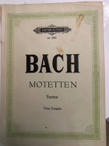 Bach motetten - j.s., bach,