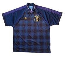 Umbro Schottland 1994 Heim Home Trikot Jersey Shirt blau Vintage Scotland XXL