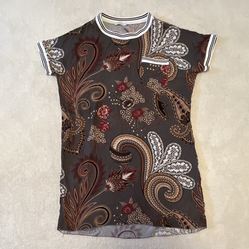 Damen shirt kurzarm paisley - t-shirt,