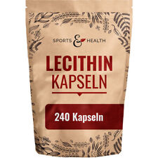 Lecithin Kapseln - 240 Softgel Kapseln - 1200mg pro Tagesdosierung - Hochdosiert