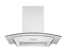 Dunstabzugshaube Wandhaube Kaminhaube Glasschirm 60 cm Glas Edelstahl Respekta