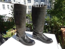FRYE 76555 Elena Boots Goodyear Biker Stiefel Leder USA Gr.37,5(US7) f.Neuw