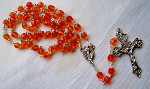 Rosenkranz aus glasperlen - rosenkranz,