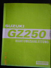 Wartungsanleitung suzuki gz250 - suzuki,