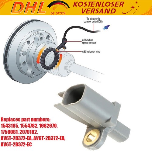 Abs sensor polig hinten - 2-polig,