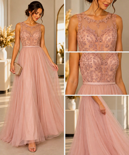 Damen abendkleid rosa - c&a,