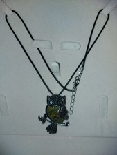 Modeschmuck Kette Eule Neu 