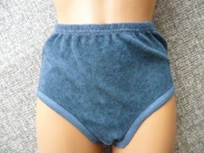 Damen Frottee Taillenslip Gr:40/42 blau/geblümt