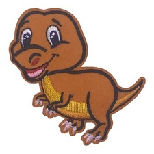 Veloceraptor Dinosaurier Patch Aufnäher Bügelbild Flicken Applikation T-Rex Dino