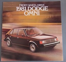 1981 Dodge Omni (Simca Horizon)  USA / US Prospekt Brochure big format 