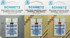 3 x Schmetz Zwillingsnadeln