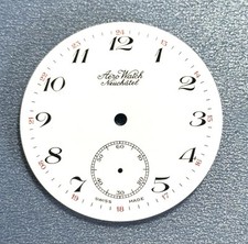 ZIFFERBLATT ETA UNITAS 6497 / 6498 Ø 41MM EMAILLE WEISS AERO WATCH SWISS MADE