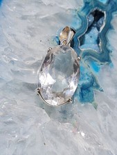 Großer Bergkristall Anhänger   (A03)