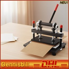 360*270m Manuelle Lederstanze Schneidemaschine 12mm Stahlplattenpresse Prägung