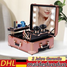 Kosmetikkoffer Trolley Schminkkoffer Make-up Koffer Beauty mit Spiegel +4 Rollen