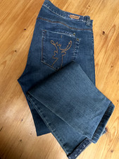 Modische Accessoires HOSE JEANS HAMMERSCHMID Gr. 44 Landhaus Country Hirsch blau