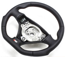 S-LINE SPORT Abgeflacht Lenkrad Lederlenkrad Schwarz Audi A3 8P, A4 B6, A6 4B