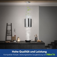 Inselhaube, Dunstabzugshaube