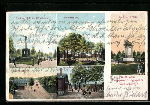 Friedrichsfeld denkmal - ak,