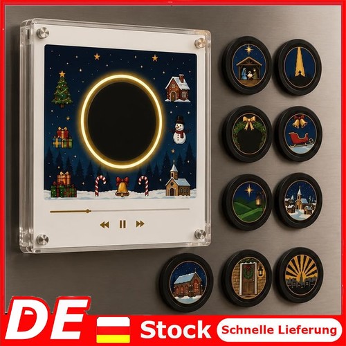 Christmas vinyl player fridge - player,