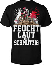 Feucht Laut Schmutzig Motocross T-Shirt herren vollcross Männer Bike Shirt
