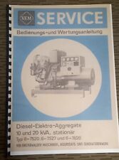 NVA VEM 10 -20 kvA  NOTSTROMAGGREGAT MIT RS 09/GT 124 MOTOR ,DDR,IFA,FORTSCHRITT
