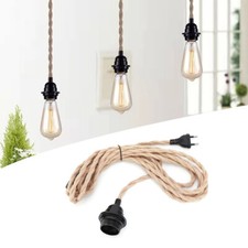 E27 Vintage Hängelampe Seil