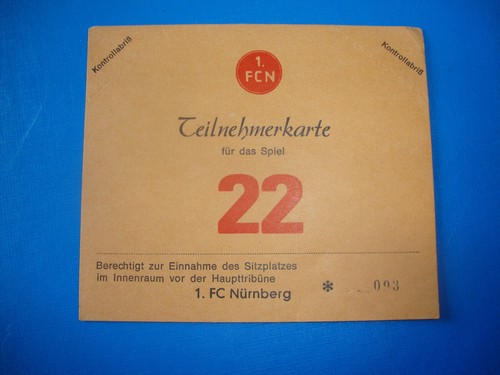 Teilnehmerkarte ticket fc - teilnehmerkarte, 1.