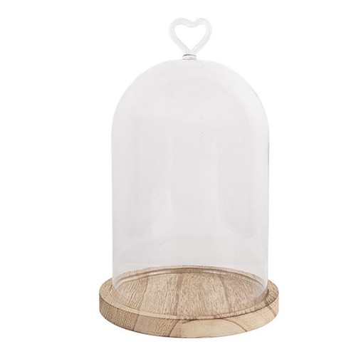 Deko glasglocke transparent - glasglocke, d