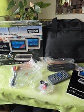 ⭐️TEVION⭐️2x7Zoll LCD Display mit Tragbaren DVD Player für Auto inkl.  Tasche