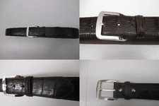 Damen Kroko Gürtel Echt Leder