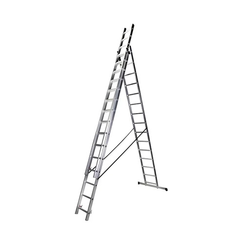 Aluminium mehrzweckleiter 3x16 - aluminium,