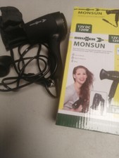 BRUNNER 7202818N Phon Reise-Haartrockner, 12 V, faltbar, platzsparend, Monsun, S