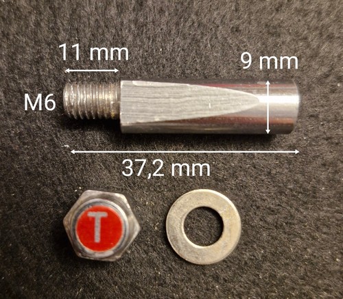 Tretlagerkeil mit zierkappe - tretlagerkeil,